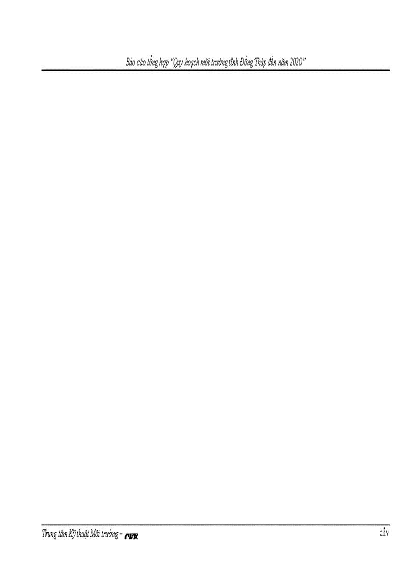 image for page Quy hoạch môi trường tỉnh Đồng Tháp đến năm 2020