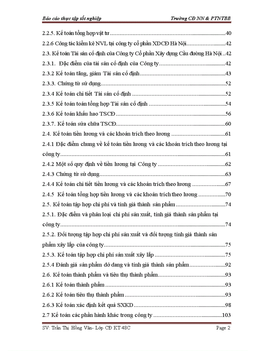 image for page Công tác kế toán tại công ty Cổ phần Xây dựng Cầu đường Hà Nội