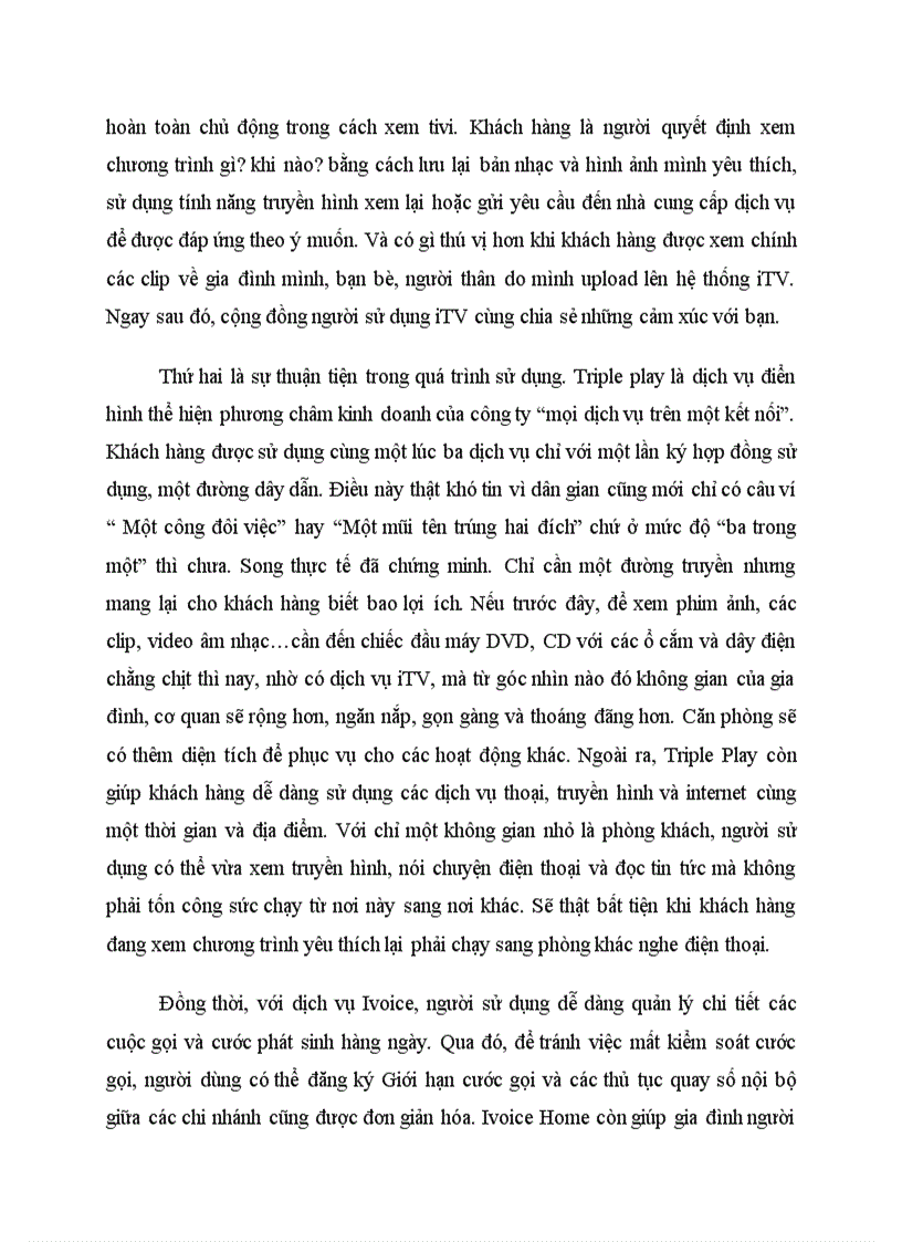 image for page Nâng cao chất lượng dịch vụ khách hàng của công ty cổ phần Viễn Thông FPT miền Bắc FPT telecom thông qua công nghệ Triple Play