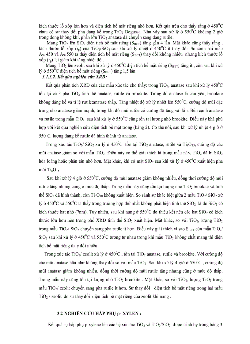 image for page Nghiên cứu phản ứng quang õi hóa hoàn toàn p Xylen với xúc tác trên cơ sở TiO2