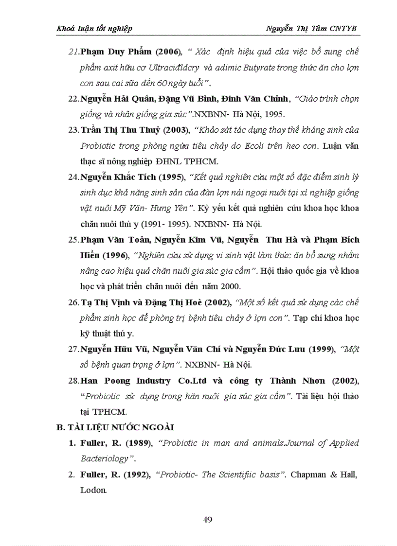 image for page Ảnh hưởng của việc bổ sung Biosaf Probiotic trong thức ăn của lợn nái nuôi con và lợn con từ tập ăn đến cai sữa