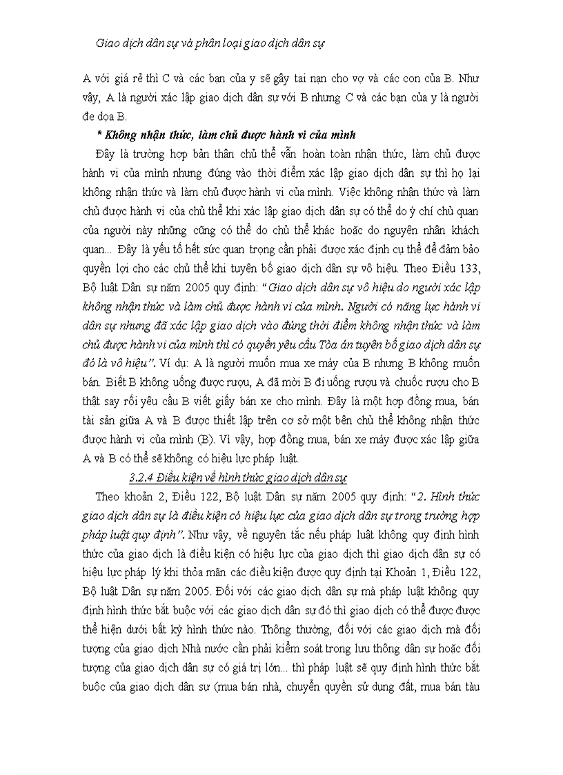 image for page Giao dịch dân sự và phân loại giao dịch dân sự theo quy định của pháp luật hiện hành