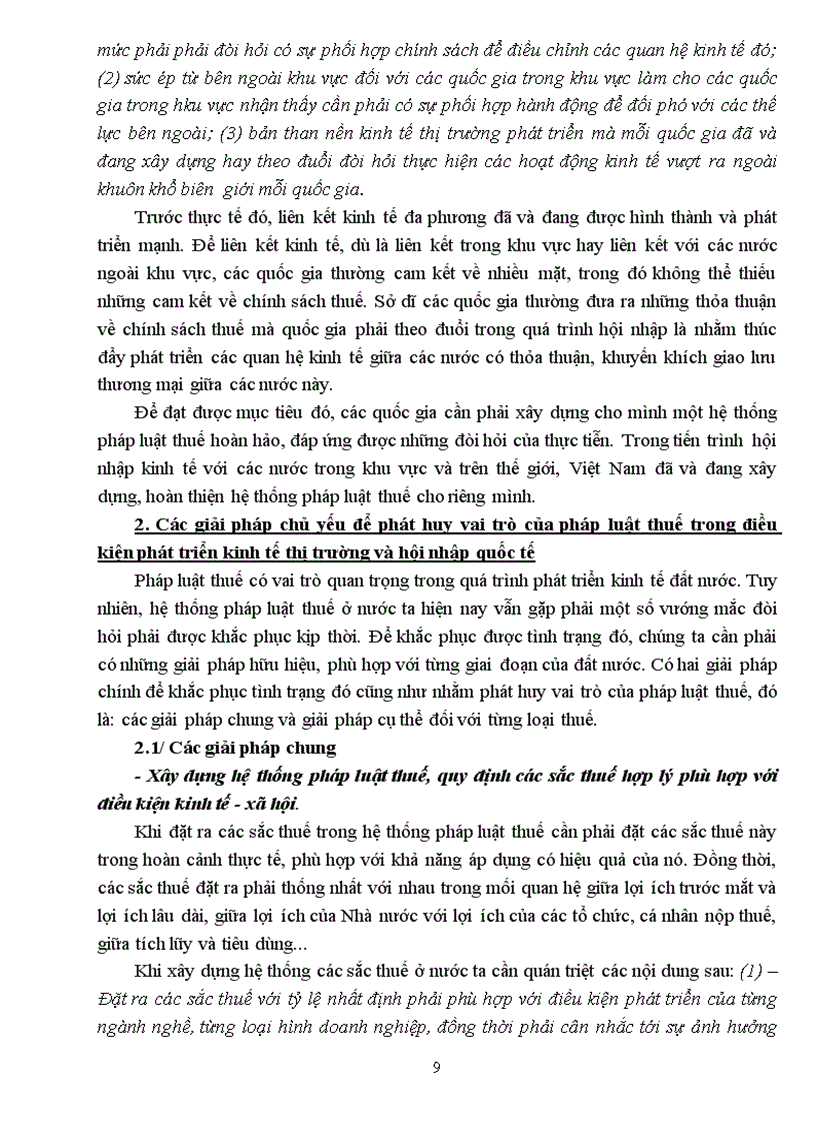 image for page Vai trò của pháp luật thuế ở nước ta hiện nay các giải pháp chủ yếu để phát huy vai trò đó trong điều kiện phát triển kinh tế thị trường và hội nhập quốc tế