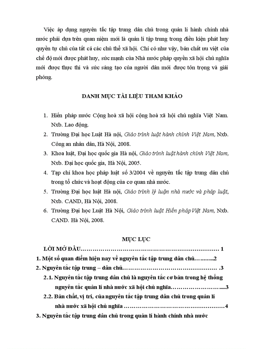 image for page Phân tích nguyên tắc tập trung dân chủ và chỉ ra ý nghĩa của nguyên tắc này trong quản lí hành chính nhà nước ở Việt Nam hiện nay