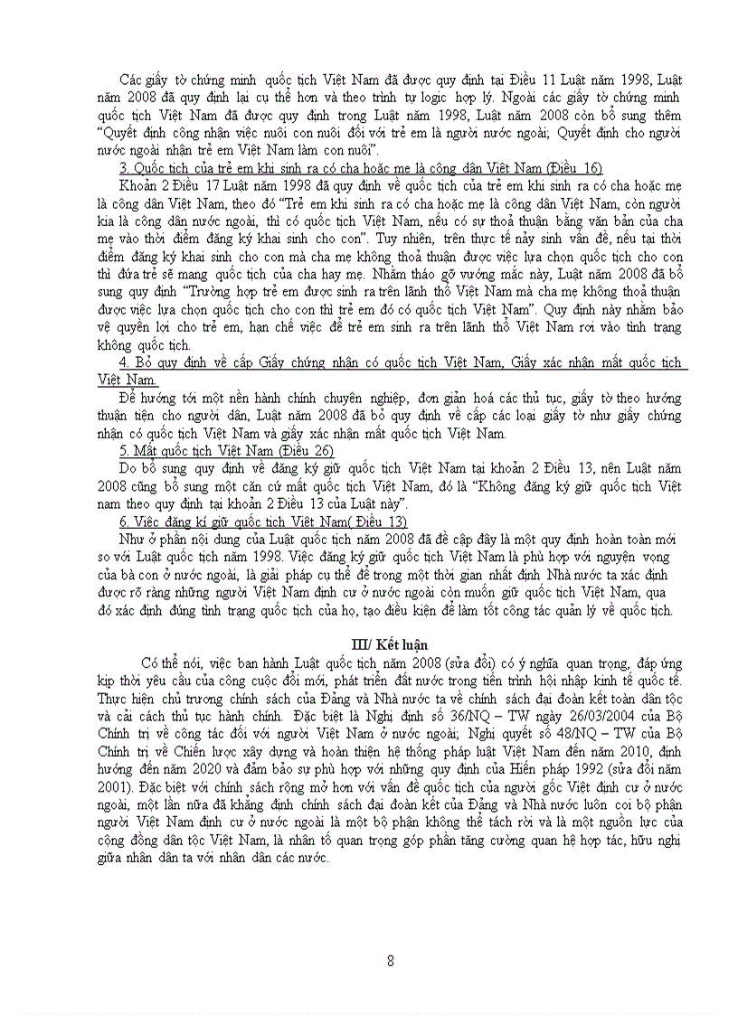 image for page Nội dung cơ bản của pháp luật quốc tịch hiện hành Những điểm kế thừa và phát triển
