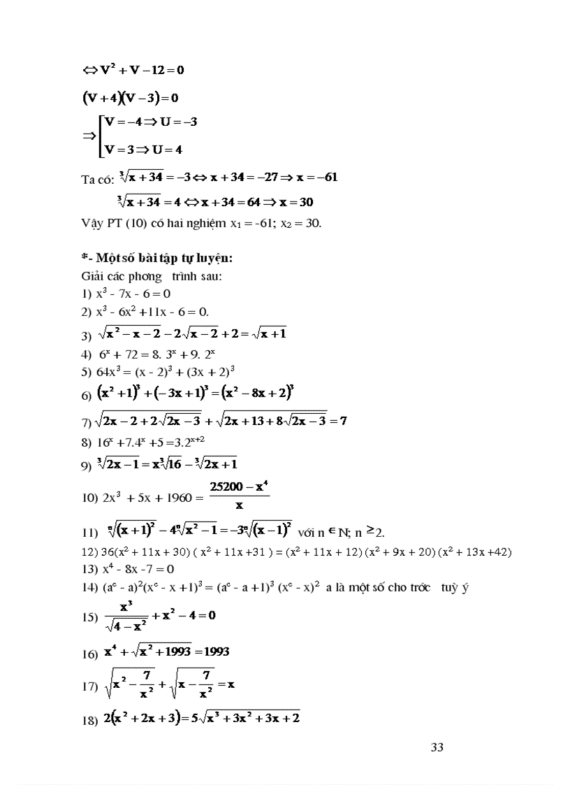 image for page Hướng dẫn học sinh giải phương trình không mẫu mực