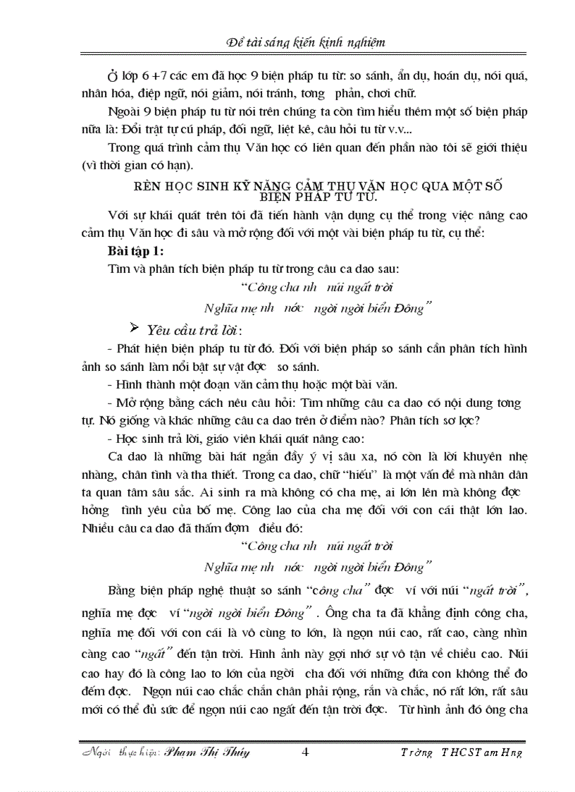 image for page Rèn học sinh kỹ năng cảm thụ văn học qua một số biện pháp tu từ