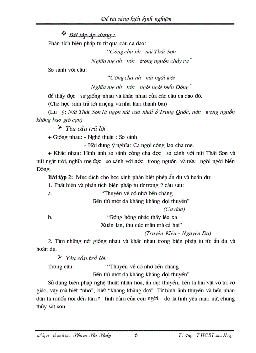 image for page Rèn học sinh kỹ năng cảm thụ văn học qua một số biện pháp tu từ