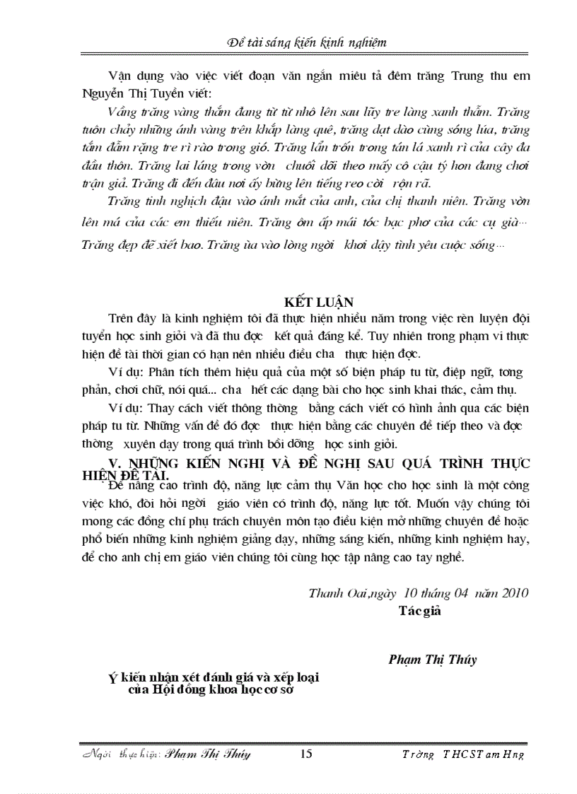 image for page Rèn học sinh kỹ năng cảm thụ văn học qua một số biện pháp tu từ