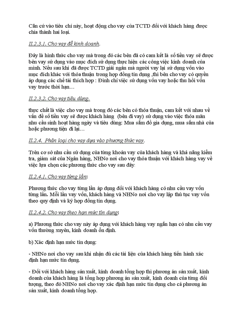 image for page Phân loại cho vay của Tổ chức tín dụng và ý nghĩa của việc phân loại này