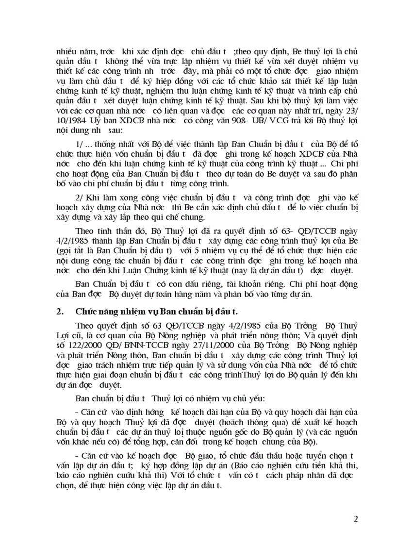 image for page Tại Ban chuẩn bị đầu tư