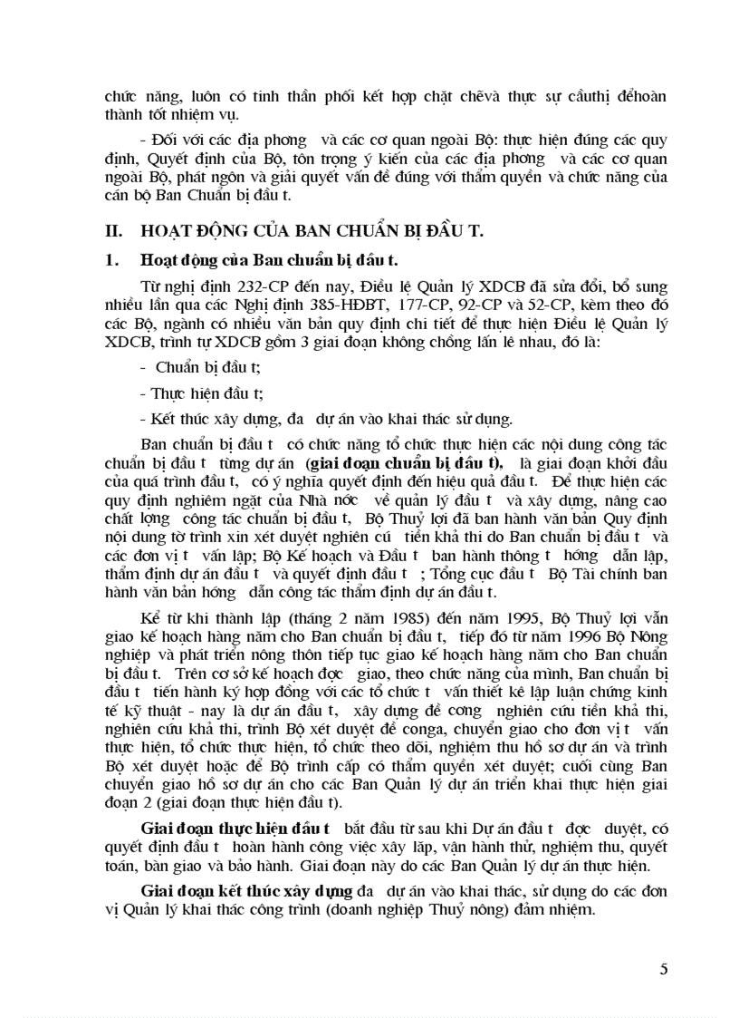 image for page Tại Ban chuẩn bị đầu tư