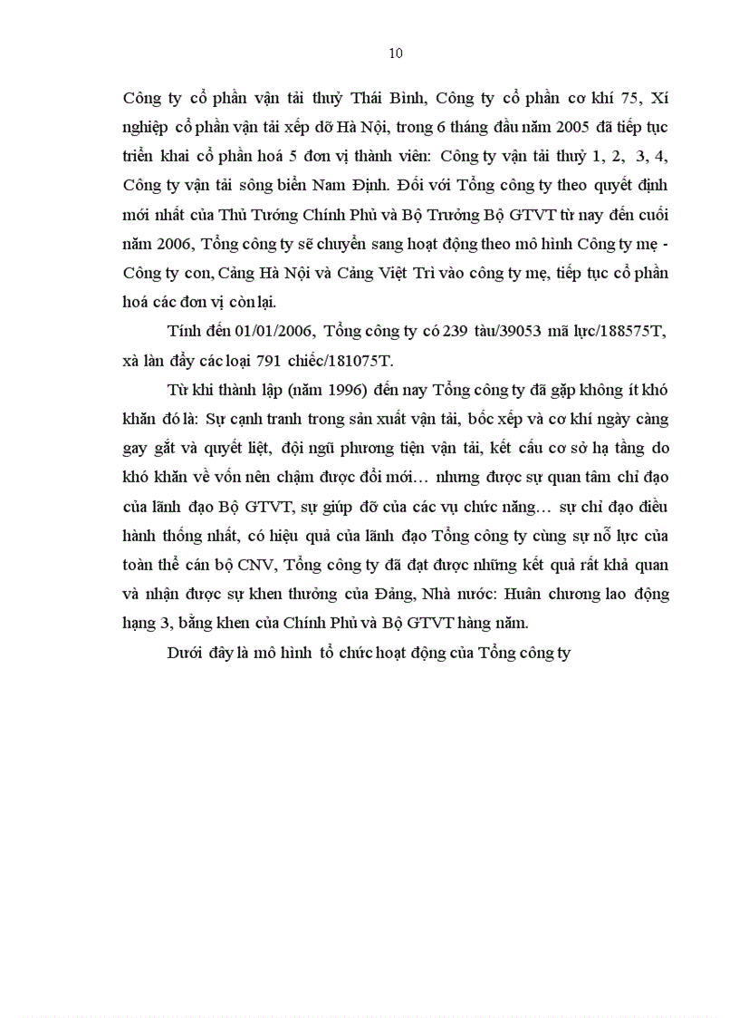 image for page Thực trạng Hoàn thiện lập Bảng cân đối kế toán và Báo cáo kết quả hoạt động kinh doanh tại Tổng công ty đường sông miền Bắc
