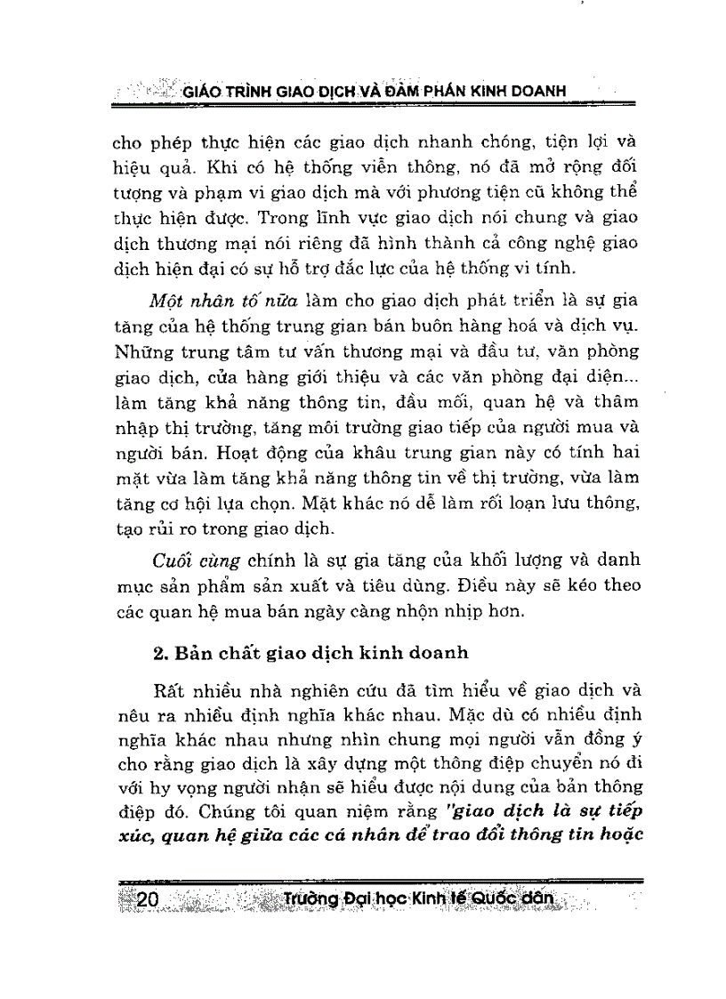 image for page Giáo trình giao dịch và đàm phán kinh doanh