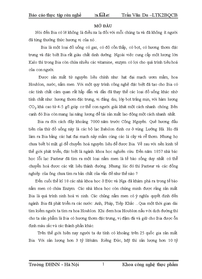 image for page Quy trình sản xuất bia tại nhà máy Bia Á Châu