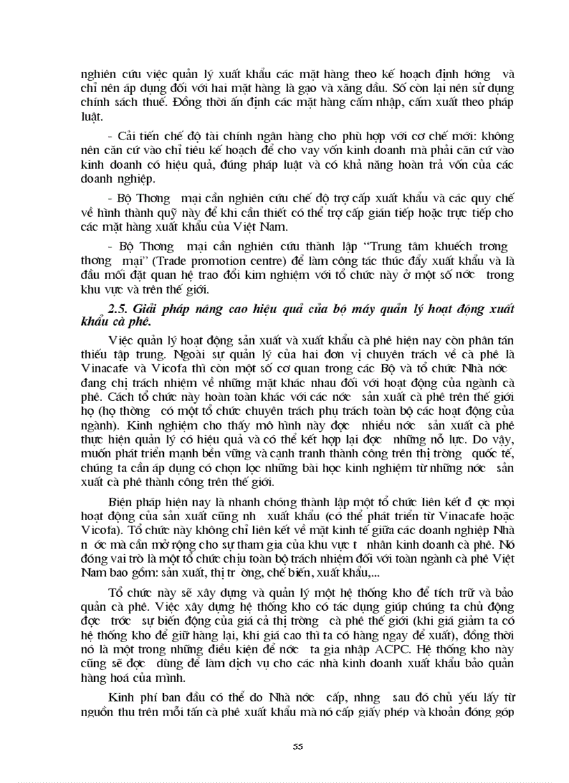 image for page Phương hướng và giải pháp nhằm đẩy mạnh xuất khẩu cà phê Việt Nam giai đoạn 2002 2010
