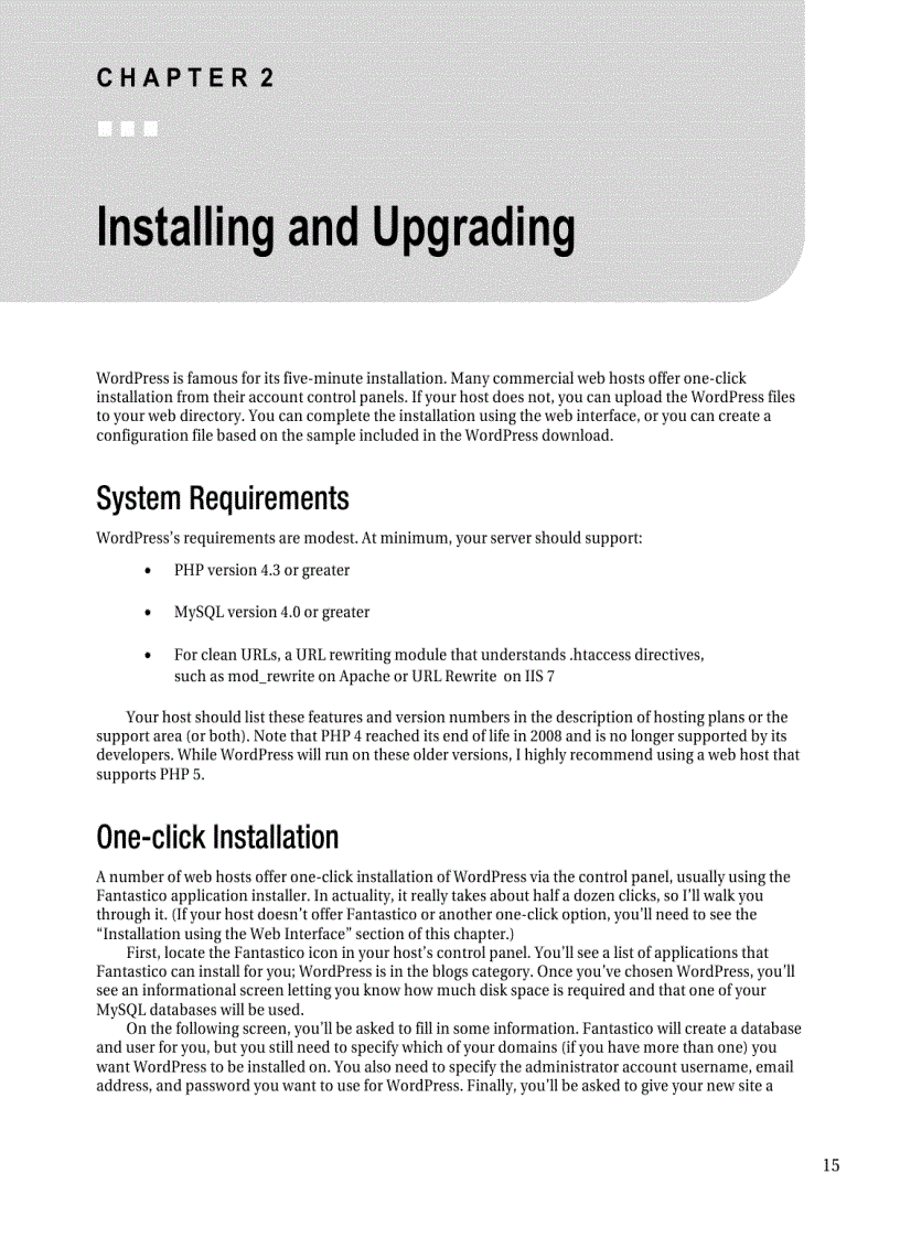 image for page Beginning wordpress