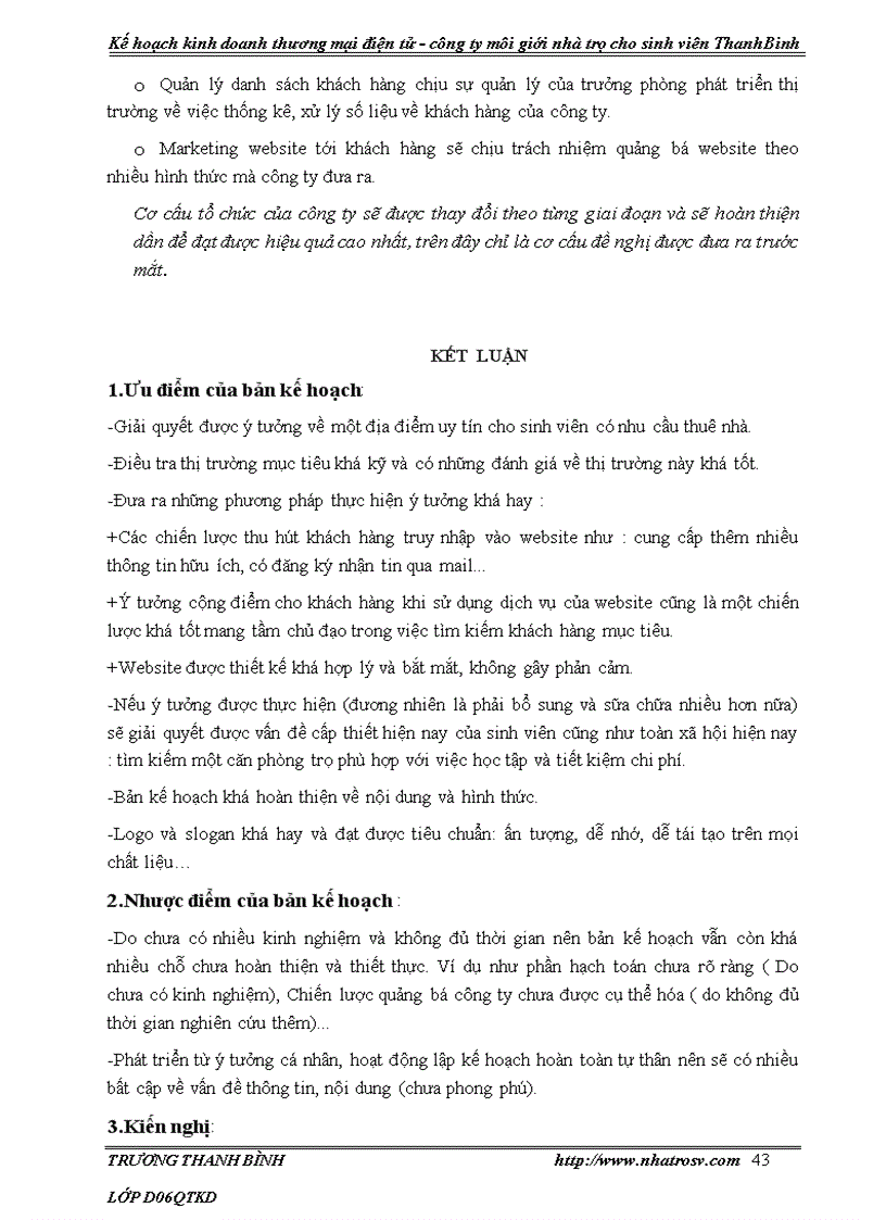 image for page Kế hoạch kinh doanh công ty môi giới nhà trọ cho sinh viên