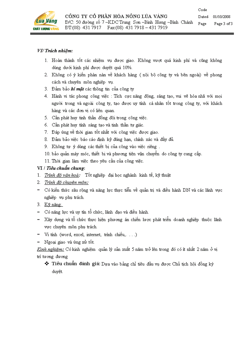 image for page Mô tả công việc trưởng phòng kế hoạch