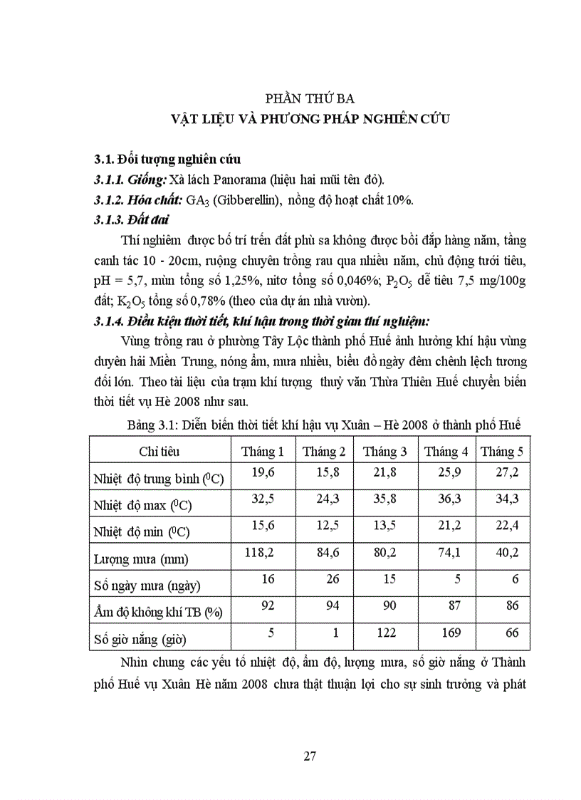 image for page Ảnh hưởng của gibberellin đến sinh trưởng phát triển năng suất và chất lượng của xà lách vụ Xuân Hè 2008 tại thành Phố Huế