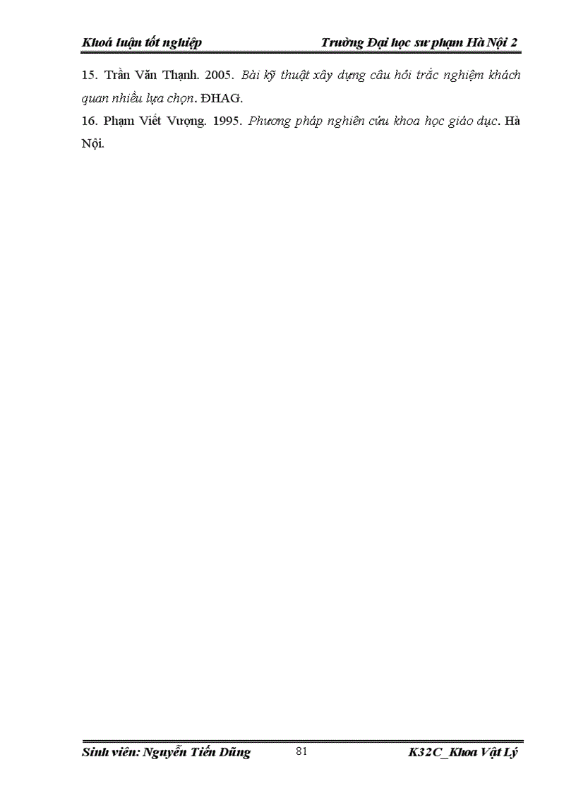 image for page Xây dựng hệ thống câu hỏi trắc nghiệm khách quan nhiều lựa chọn nhằm kiểm tra đánh giá chất lượng kiến thức chương Các định luật bảo toàn của học sinh lớp 10 THPT cơ bản