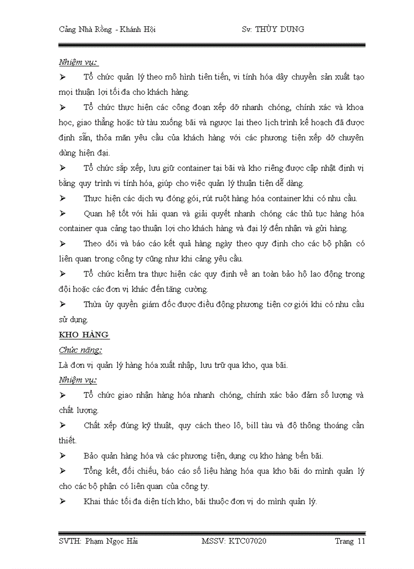 image for page Báo cáo thực tập tại Cảng Nhà Rồng Khánh Hội