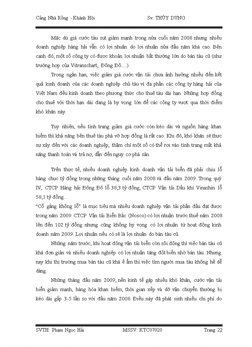 image for page Báo cáo thực tập tại Cảng Nhà Rồng Khánh Hội