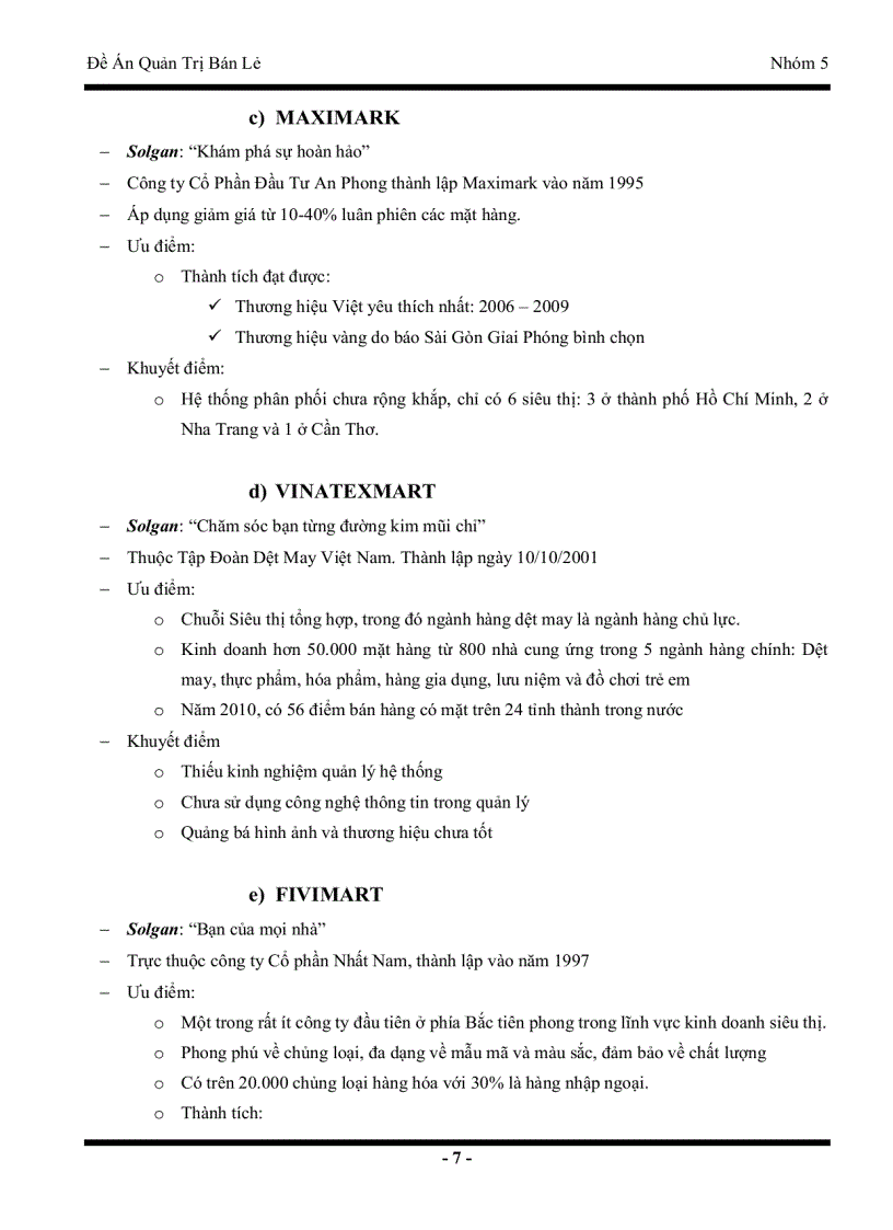 image for page Quản trị bán lẻ tại siêu thị Co opMart