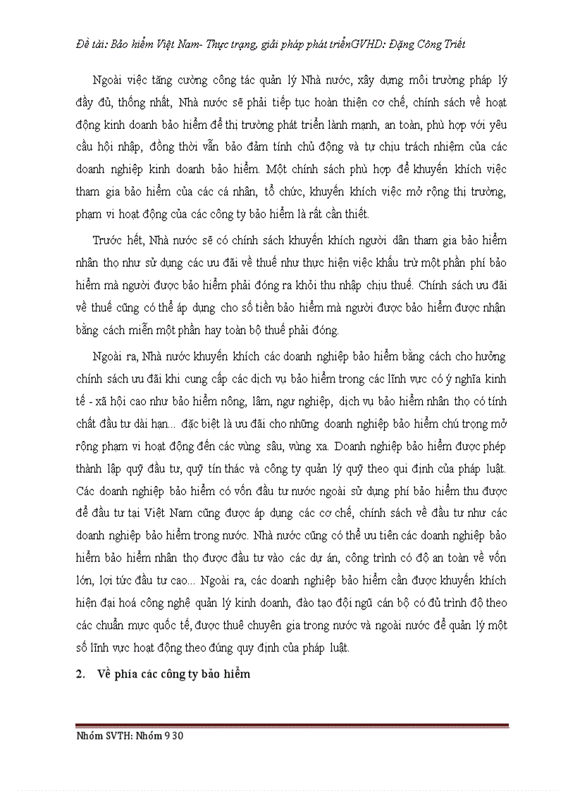 image for page Bảo hiểm Việt Nam Thực trạng giải pháp phát triển