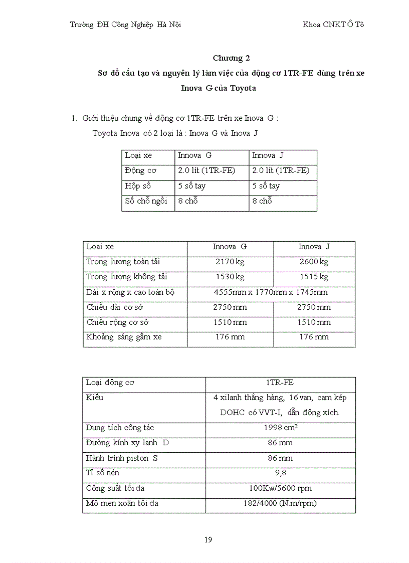 image for page Nghiên cứu hệ thống phun xăng điện tử EFI động cơ 1TR FE trên Toyota Inova G