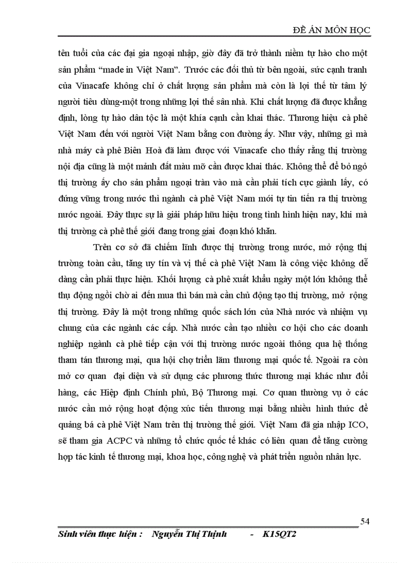 image for page Giải pháp nâng cao năng lực cạnh tranh của sản phẩm cà phê Việt Nam