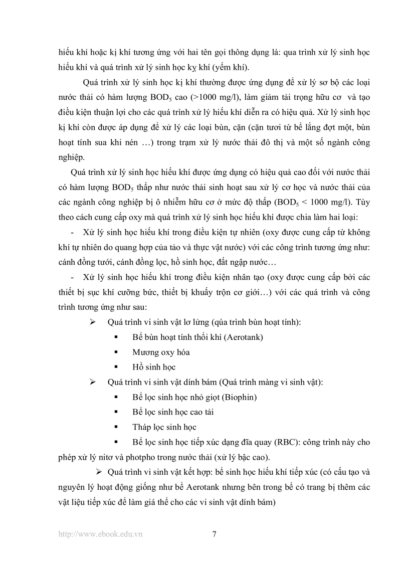 image for page Tính toán và thiết kế hệ thống xử lý nước thải nhà máy bia bằng phương pháp sinh học lưu lượng 2000 m3 ngày đêm