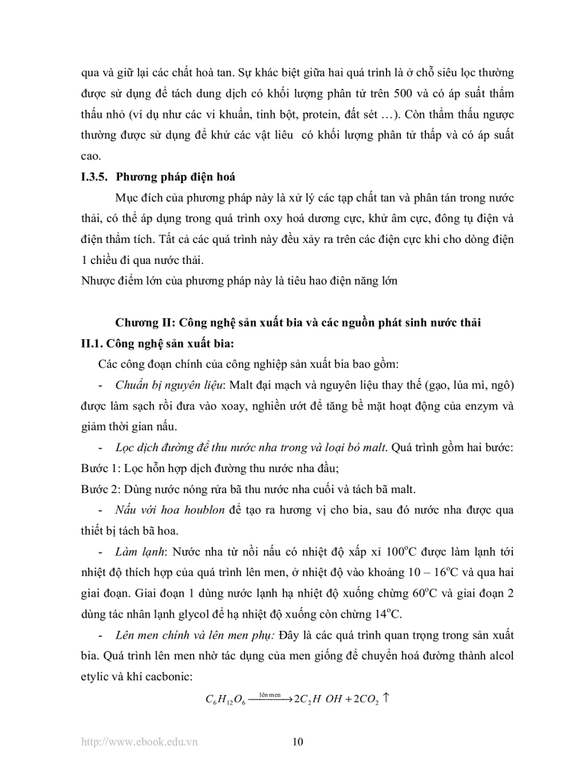 image for page Tính toán và thiết kế hệ thống xử lý nước thải nhà máy bia bằng phương pháp sinh học lưu lượng 2000 m3 ngày đêm