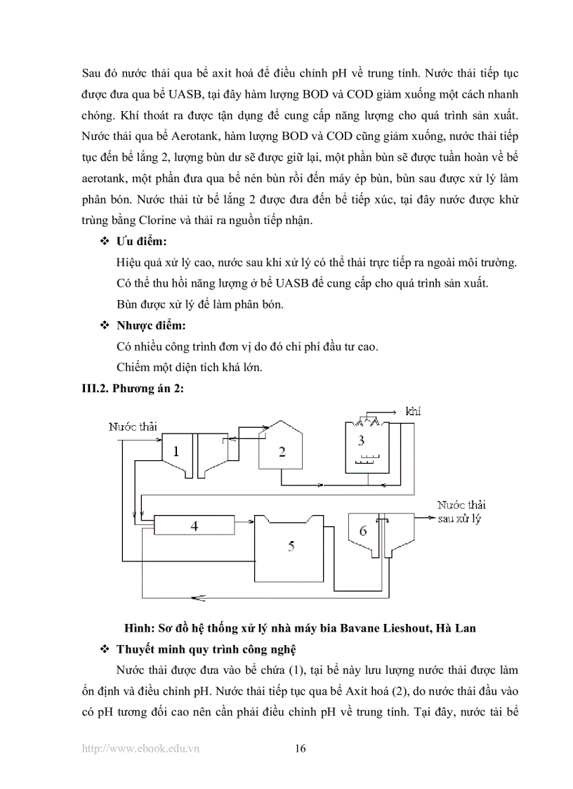image for page Tính toán và thiết kế hệ thống xử lý nước thải nhà máy bia bằng phương pháp sinh học lưu lượng 2000 m3 ngày đêm