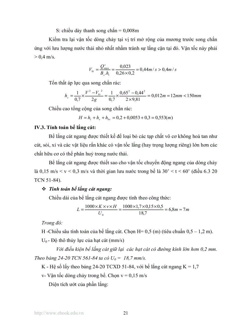 image for page Tính toán và thiết kế hệ thống xử lý nước thải nhà máy bia bằng phương pháp sinh học lưu lượng 2000 m3 ngày đêm