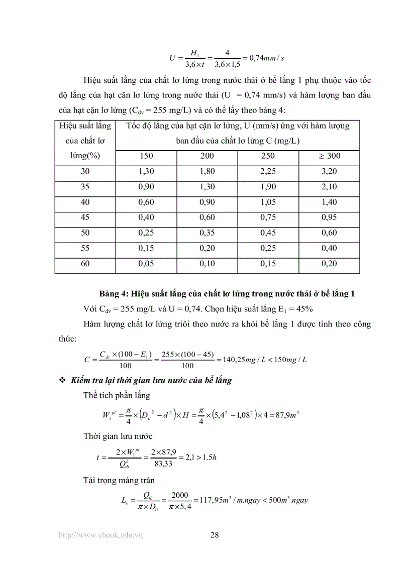 image for page Tính toán và thiết kế hệ thống xử lý nước thải nhà máy bia bằng phương pháp sinh học lưu lượng 2000 m3 ngày đêm