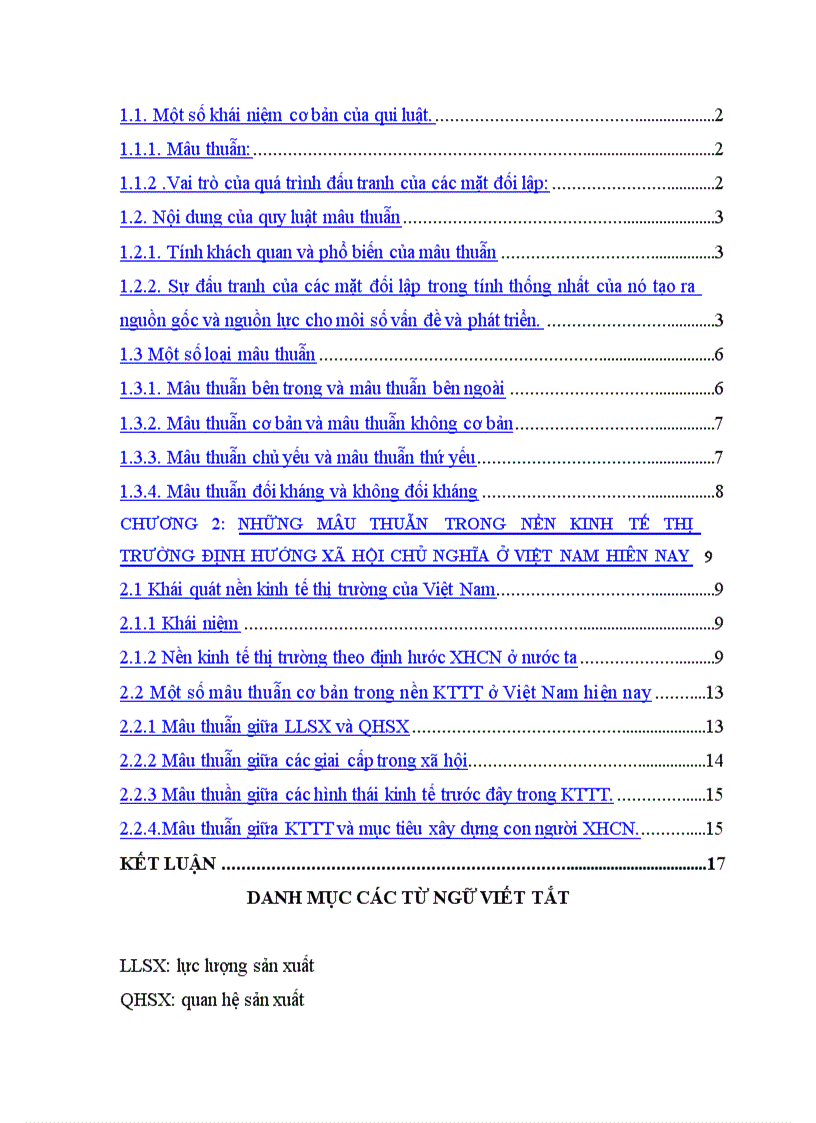 image for page Vận dụng quy luật mâu thuẫn và sự vận dụng nó trong quá trình chuyển sang nền kinh tế thị trường ở Việt Nam