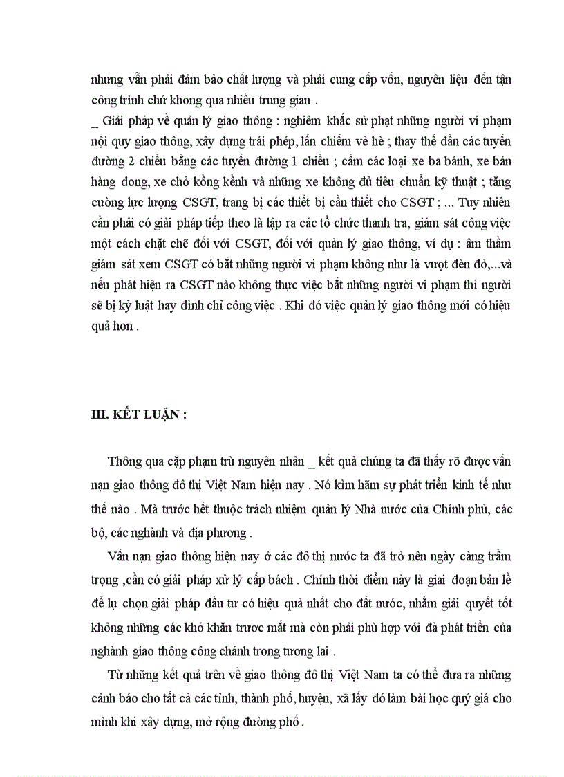 image for page Vận dụng cặp nguyên nhân kết quả phân tích nạn ùn tắc giao thông đô thị Việt Nam