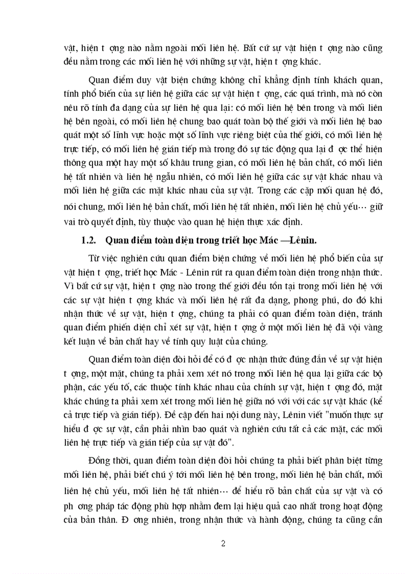 image for page Phân tích ba tình huống trong thực tiễn để làm rõ nội dung và ý nghĩa của quan điểm toàn diện 9 5 điểm