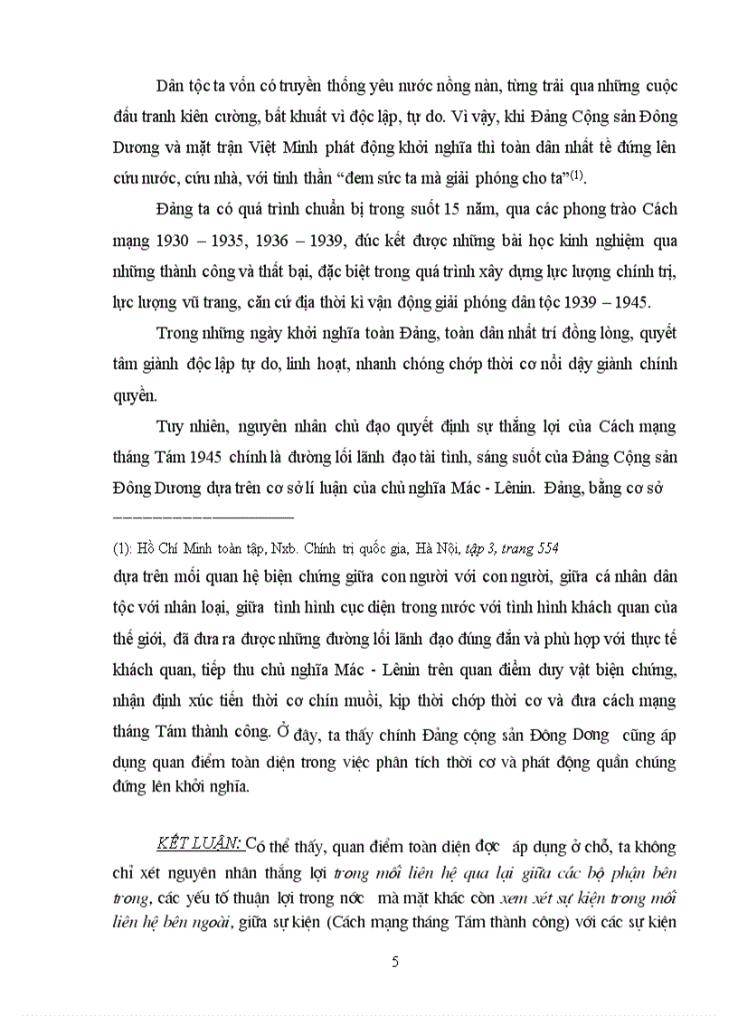 image for page Phân tích ba tình huống trong thực tiễn để làm rõ nội dung và ý nghĩa của quan điểm toàn diện 9 5 điểm