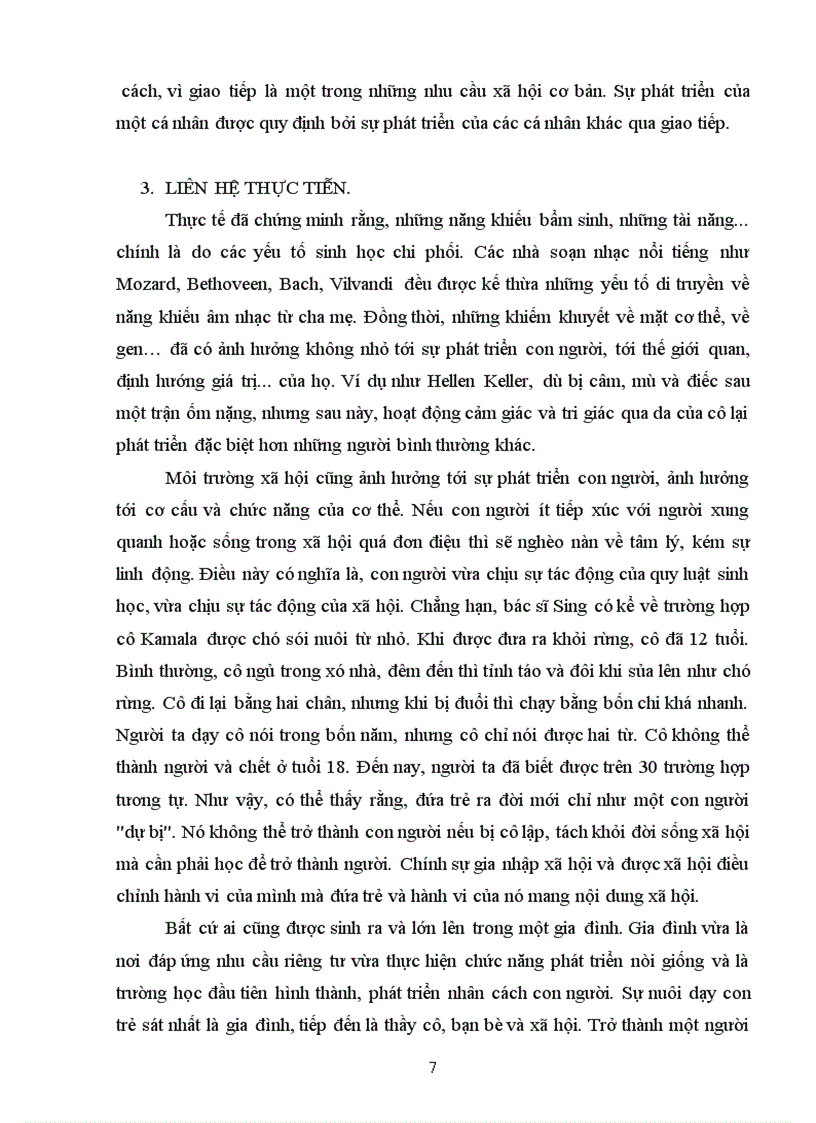 image for page Phân tích các vai trò của các yếu tố đối với sự hình thành phát triển nhân cách 9 điểm