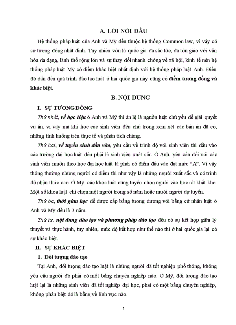 Sự tương đồng và khác biệt điển hình trong đào tạo luật ở Anh và Mỹ 9đ