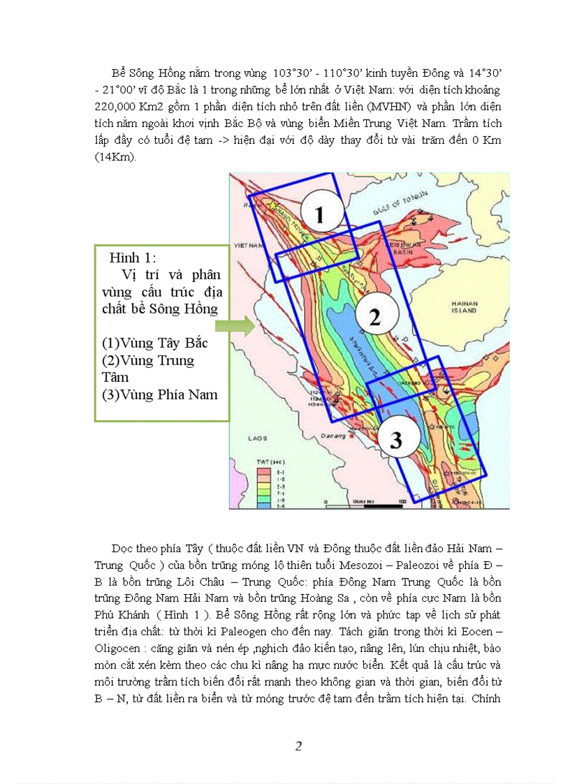 image for page Nghiên cứu đối sánh tướng trầm tích Oligocen bể Sông Hồng và bể Cửu Long và từ đó đánh giá triển vọng dầu khí