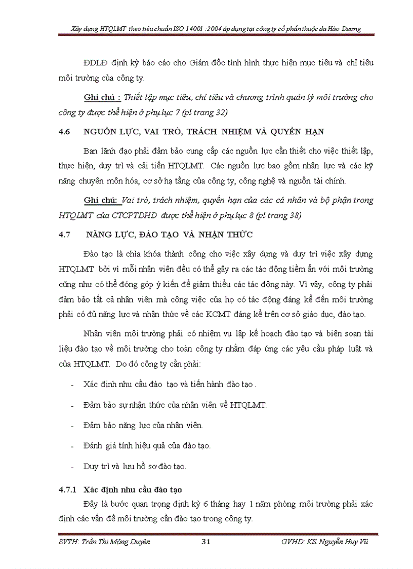 image for page Nghiên cứu xây dựng hệ thống quản lý môi trường theo tiêu chuẩn ISO 14001 2004 áp dụng cho công ty cổ phần thuộc da Hào Dương