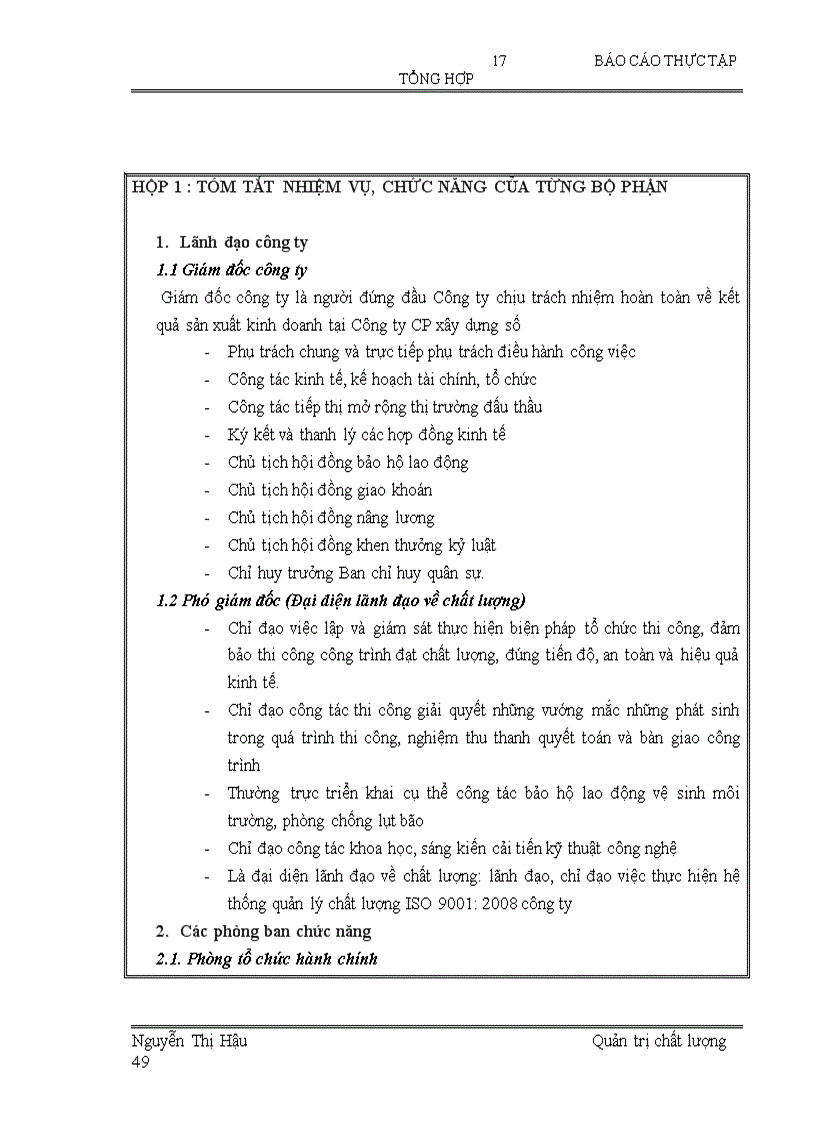 image for page Báo cáo thực tập tại Công ty cổ phần xây dựng số 1 VINACONEX