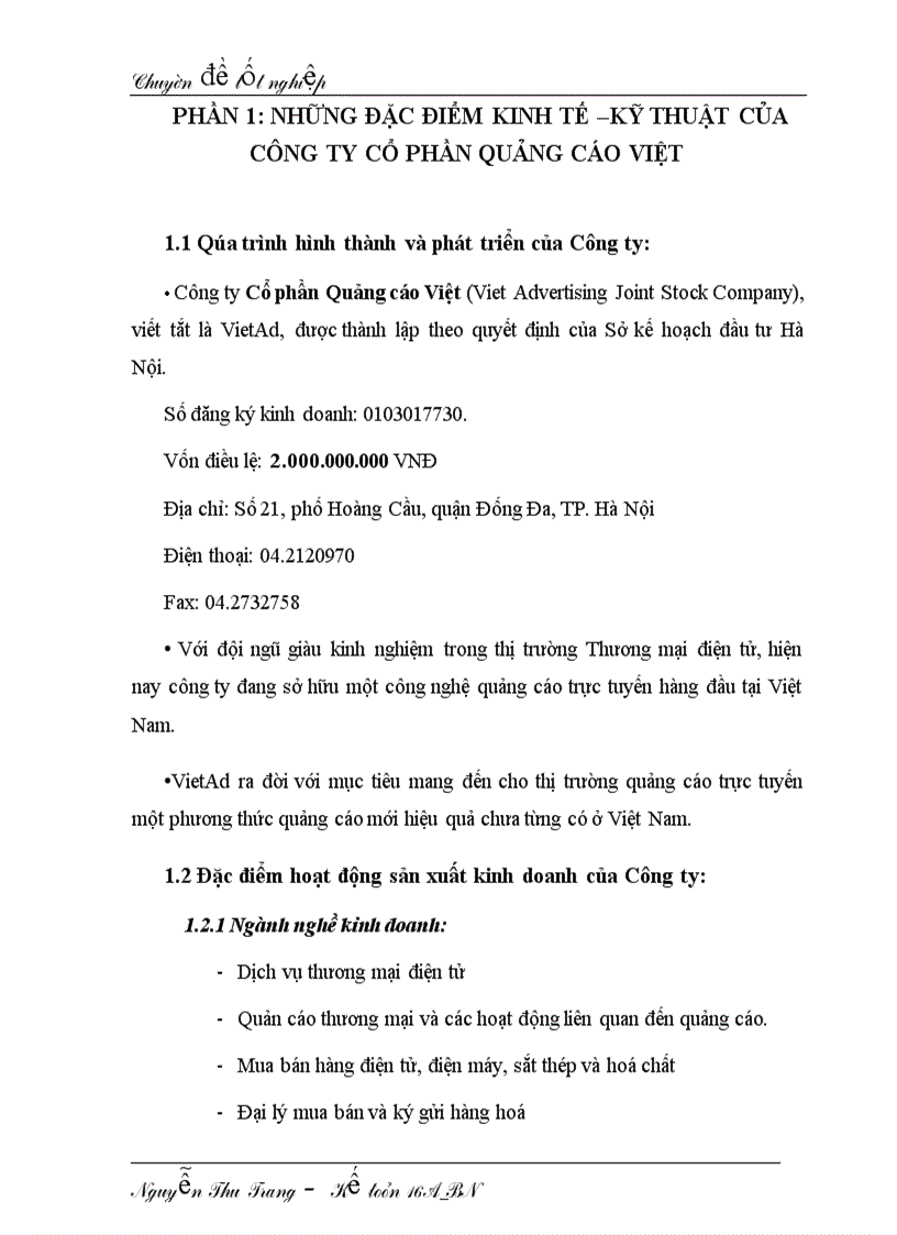 image for page Tiền lương và các khoản phải trích theo lương của Công ty Cổ phần Quảng cáo Việt