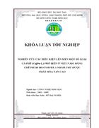 Nghiên cứu các điều kiện lên men một số loại cà phê phổ biến ở việt nam bằng chế phẩm biocoffee 1 nhằm thu được chất hòa tan cao