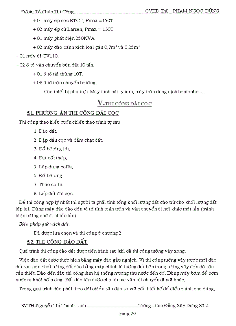 image for page Đồ án Tổ chức thi công thuyết minh