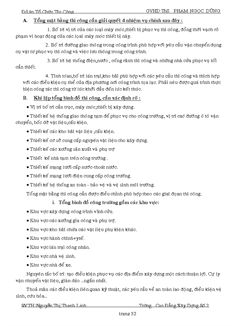 image for page Đồ án Tổ chức thi công thuyết minh