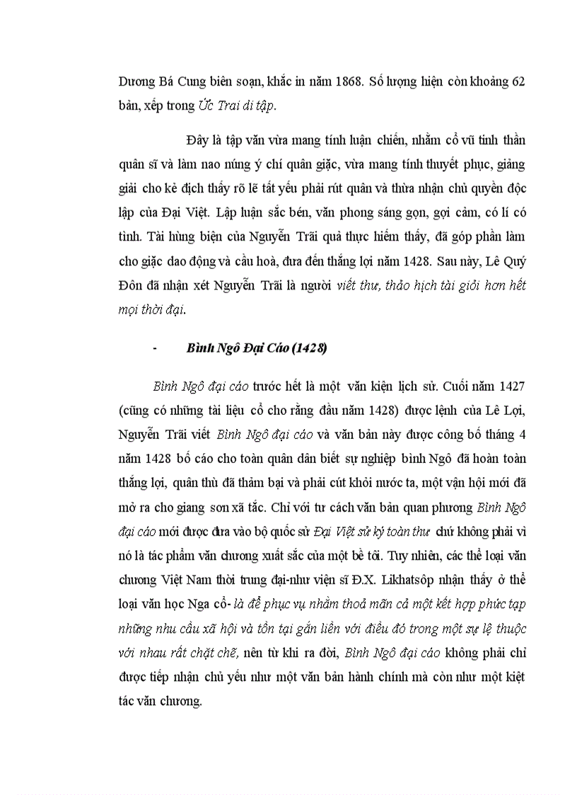 image for page Sự nghiệp văn học của Nguyễn Trãi